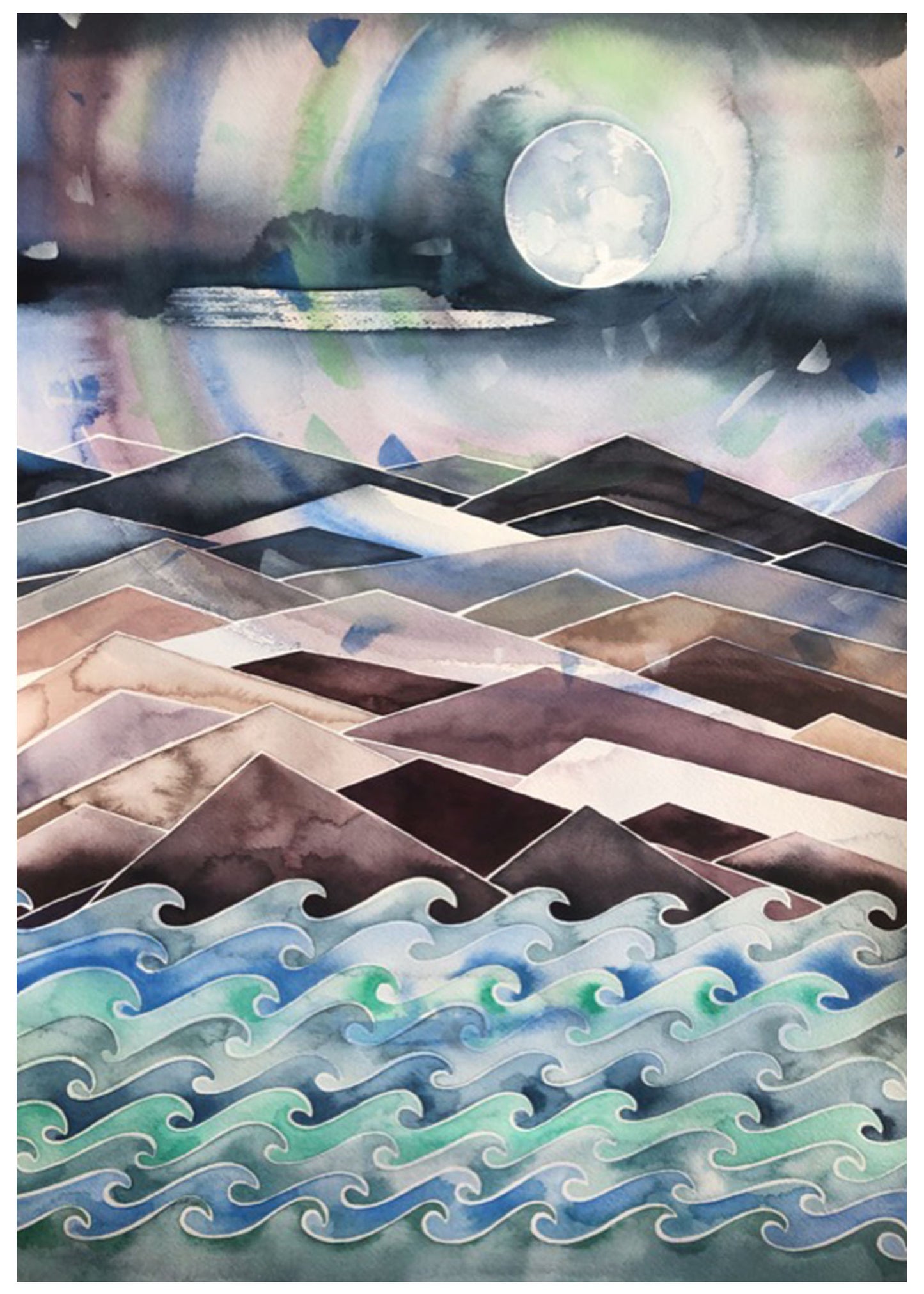 Phases Greeting Card